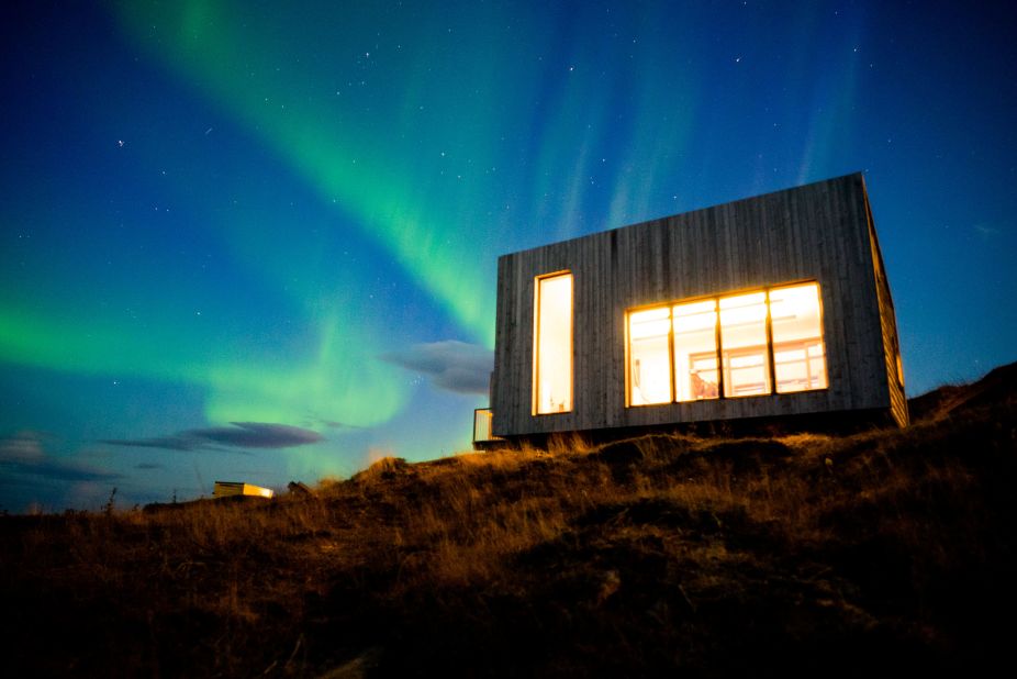 <strong>Northern lights: </strong>Guests may also get to experience the Northern Lights -- the cabins have huge glass windows so guests can admire the Aurora from inside.