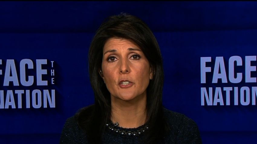 Nikki Haley Face the Nation 12092017