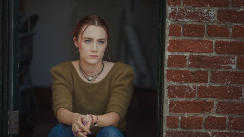 Saoirse Ronan stars in 'Lady Bird.' The film scored four nominations, including best musical or comedy.