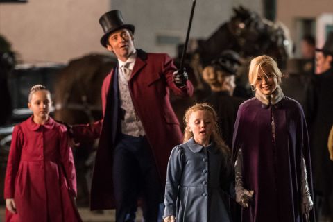 Hugh Jackman stars in 'The Greatest Showman.' The film scored three nominations, including best musical or comedy.