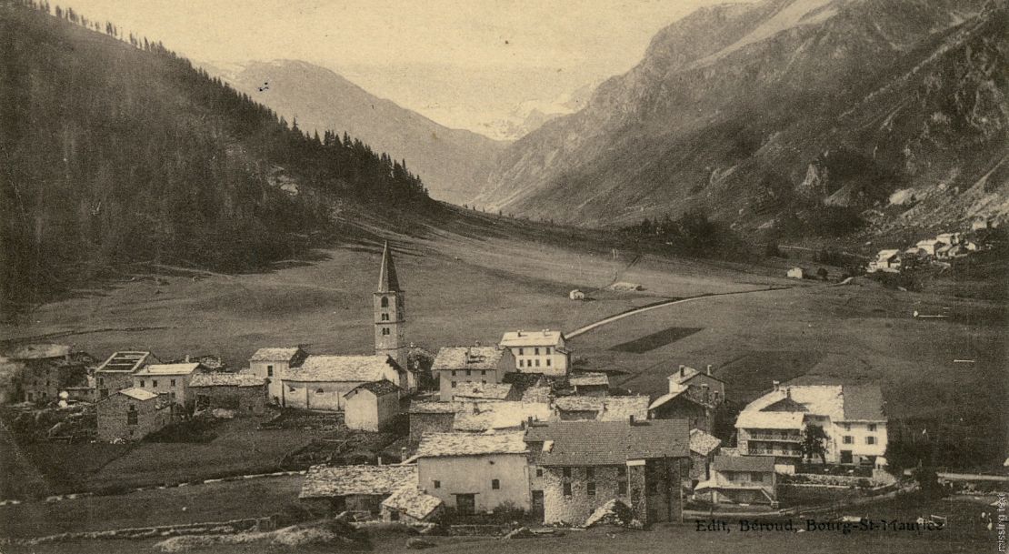 Val d'Isere was a rustic hamlet centered around a 17th century church before winter sports took off.  