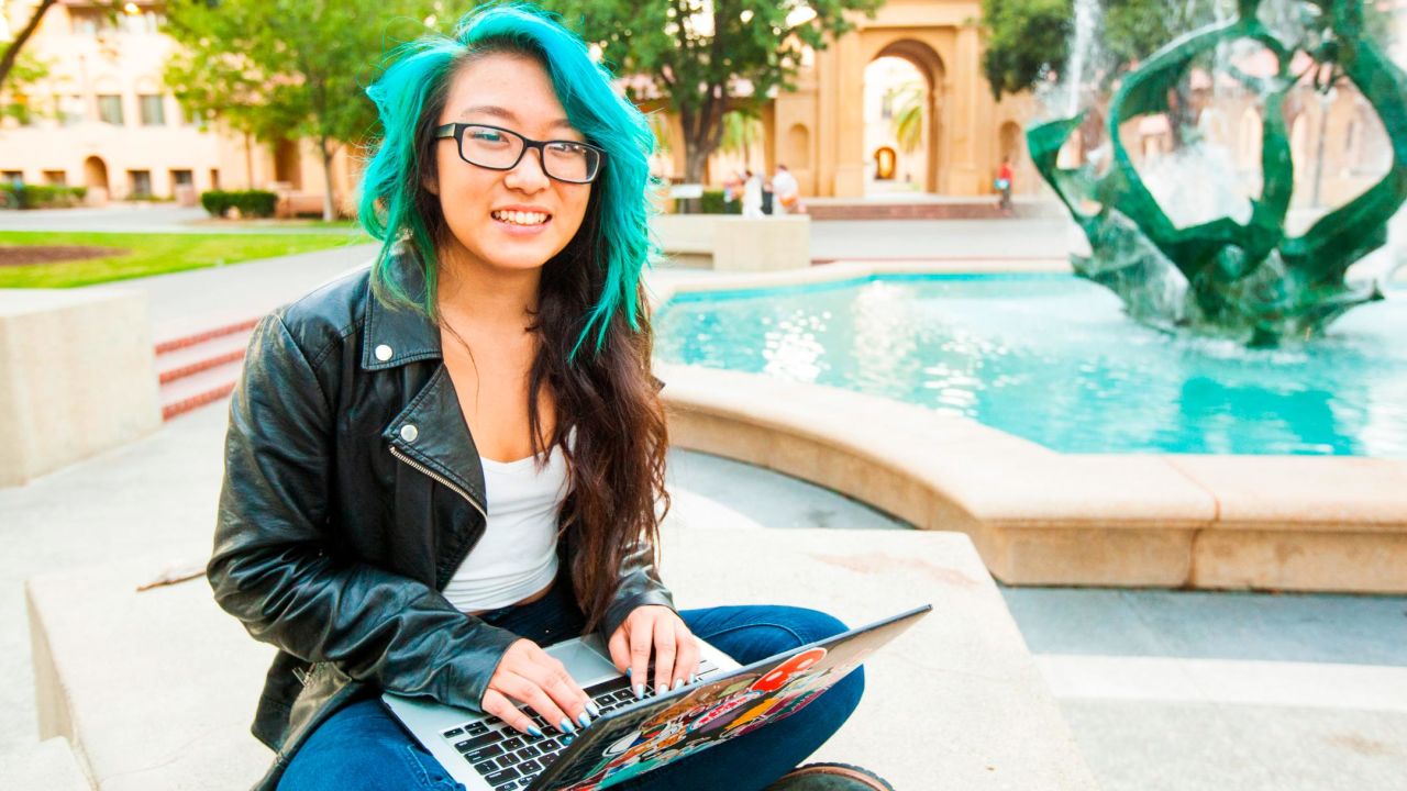 Young Wonder Christina Li. Photographed by Robert Humphreys for CNN in Stanford, CA.