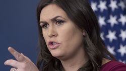 White House Press Secretary Sarah Huckabee Sanders holds the daily press briefing at the White House in Washington, DC, December 11, 2017.