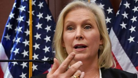 U.S. Sen. Kirsten Gillibrand (D-NY) speaks during a news conference December 6, 2017 on Capitol Hill in Washington, DC. The lawmaker unveiled bipartisan legislation to help prevent sexual harassment. 