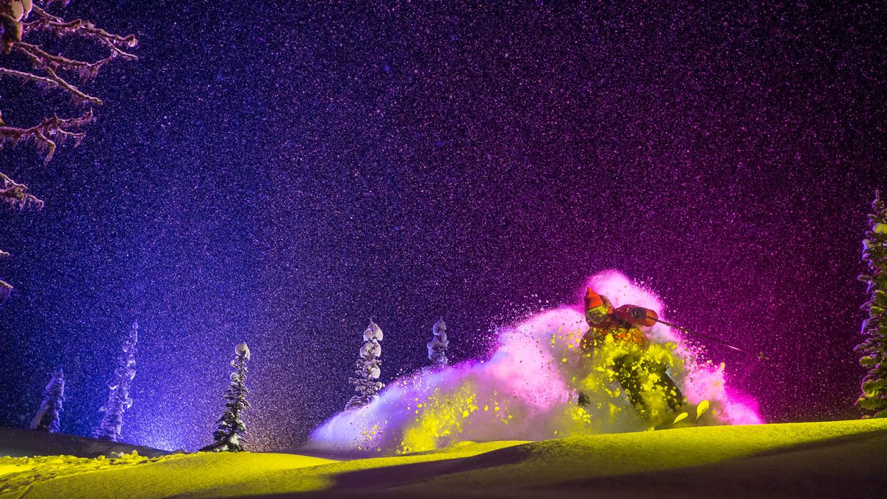 One of Enander's highlights was shooting at night for a new high-tech TV.