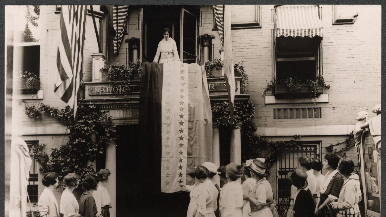 When Tennessee ratified the 19th Amendment in 1920, Alice Paul, head of the National Woman's Party, unfurled the ratification banner from the party's headquarters.