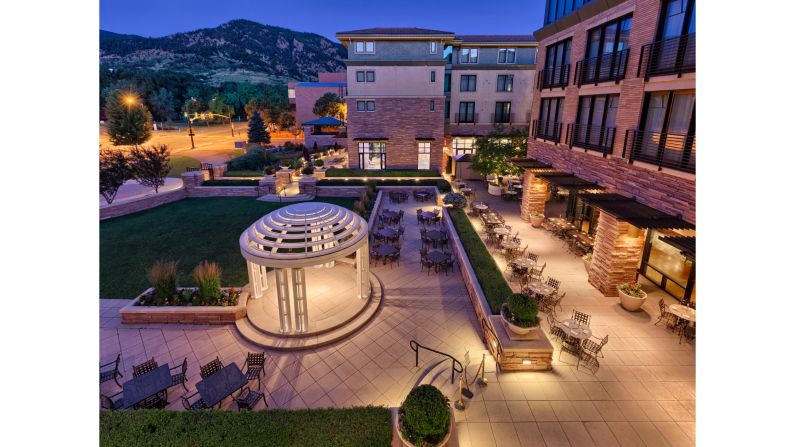 <strong>St. Julien Hotel & Spa: </strong>This swanky, independent hotel offers a stunning view of the Flatirons, the foothills of the Rockies. 