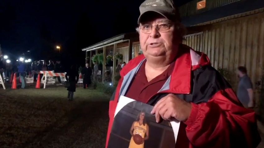 Screengrab from NBC reporter Vaughn Hillyard's video of Nathan Mathis outside Roy Moore's 12-11-2017 rally in Midland City, Alabama