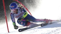 KILLINGTON, VT - NOVEMBER 25: Mikaela Shiffrin of USA competes during the Audi FIS Alpine Ski World Cup Women's Giant Slalom on November 25, 2017 in Killington, Vermont. (Photo by Alexis Boichard/Agence Zoom/Getty Images)