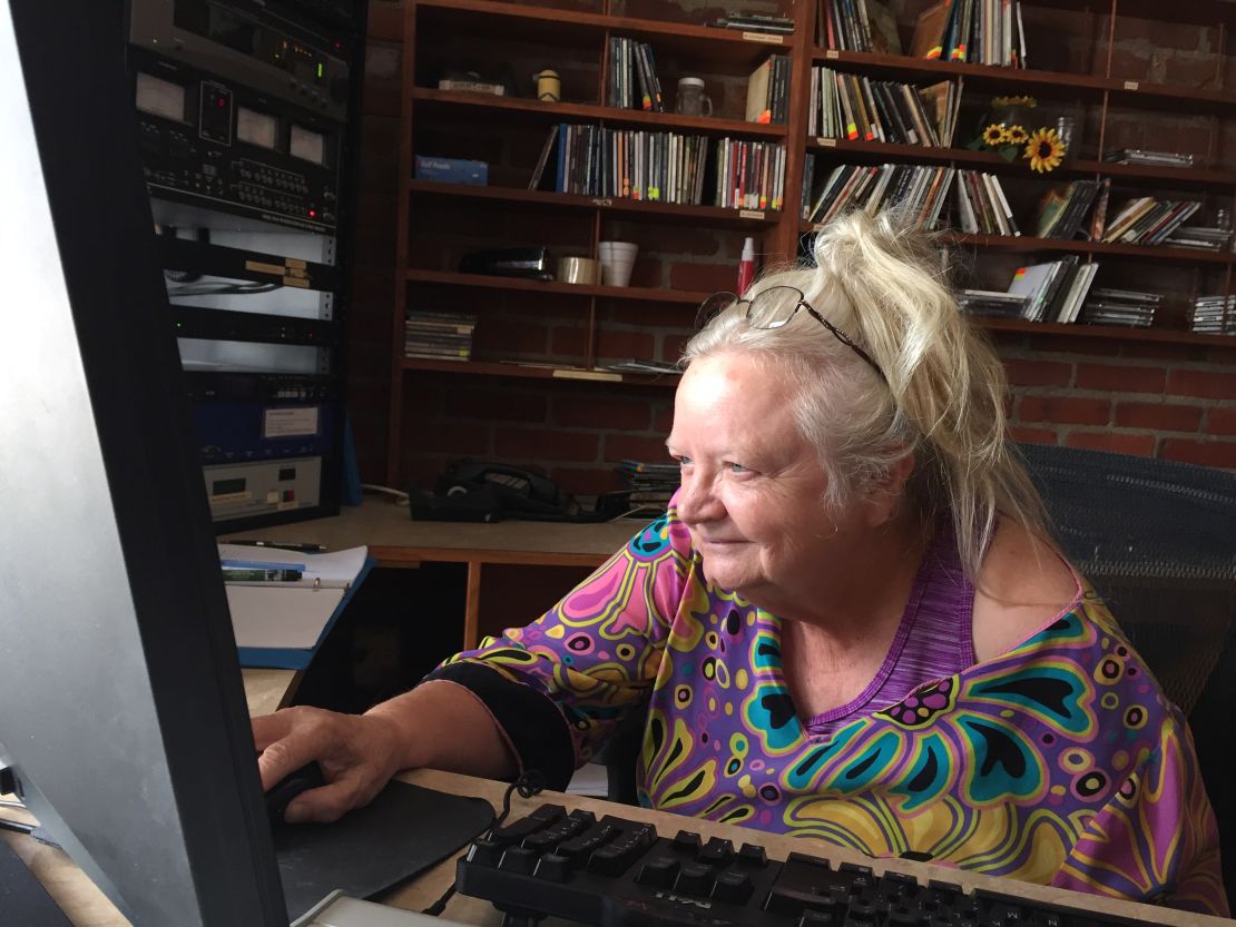 "Women in this area are not encouraged to be forceful," says Zelma Forbes, who goes by "Sweet Tater" when she's on the radio.