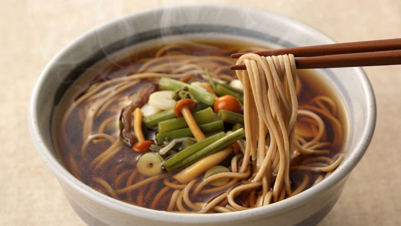 Many Japanese slurp down bowls of delicious Soba noodles to welcome the new year.
