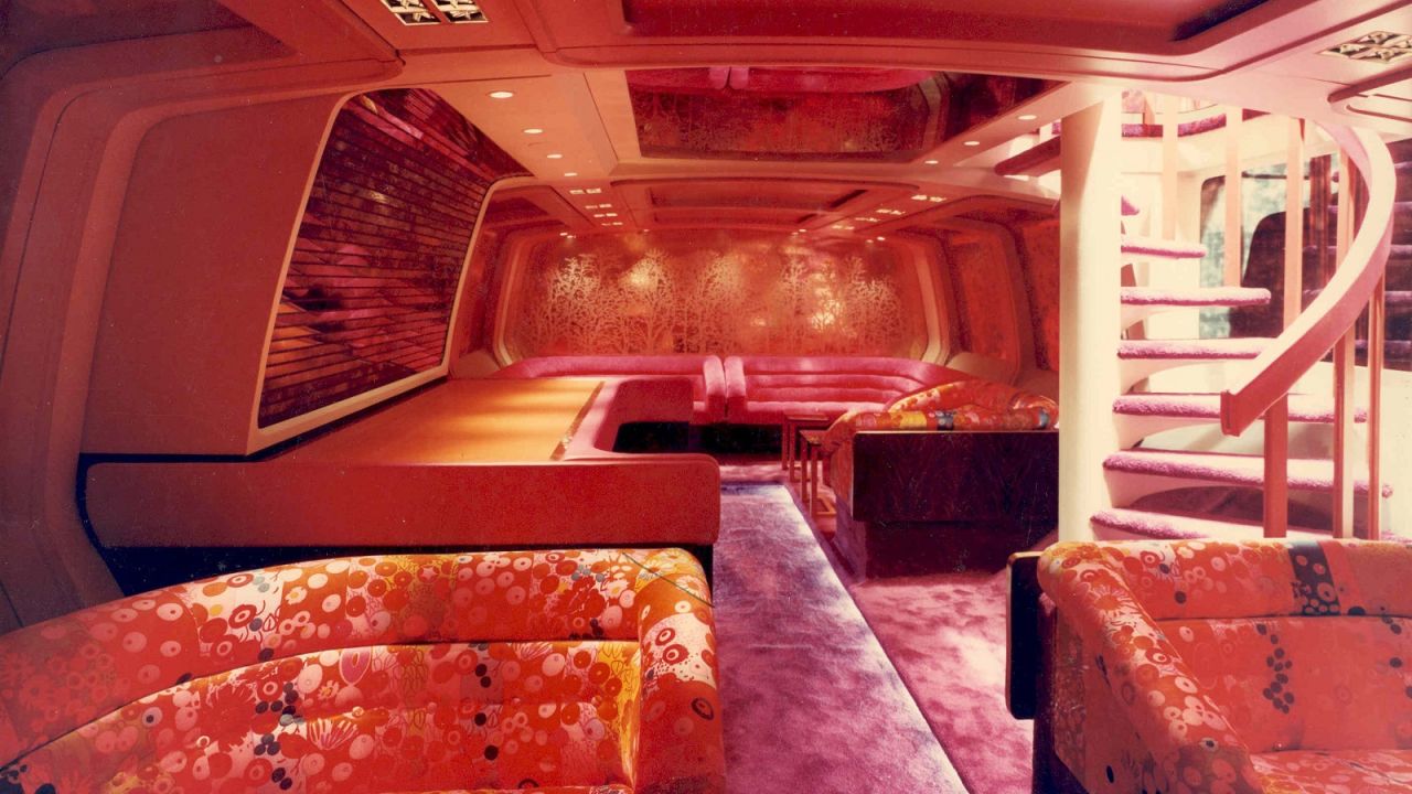 <strong>"Austin Powers Lounge": </strong>Groovy baby! This psychedelic  downstairs lounge was dreamed up 20 years before Mike Myers' 1997 movie "Austin Powers: International Man of Mystery" was released. 