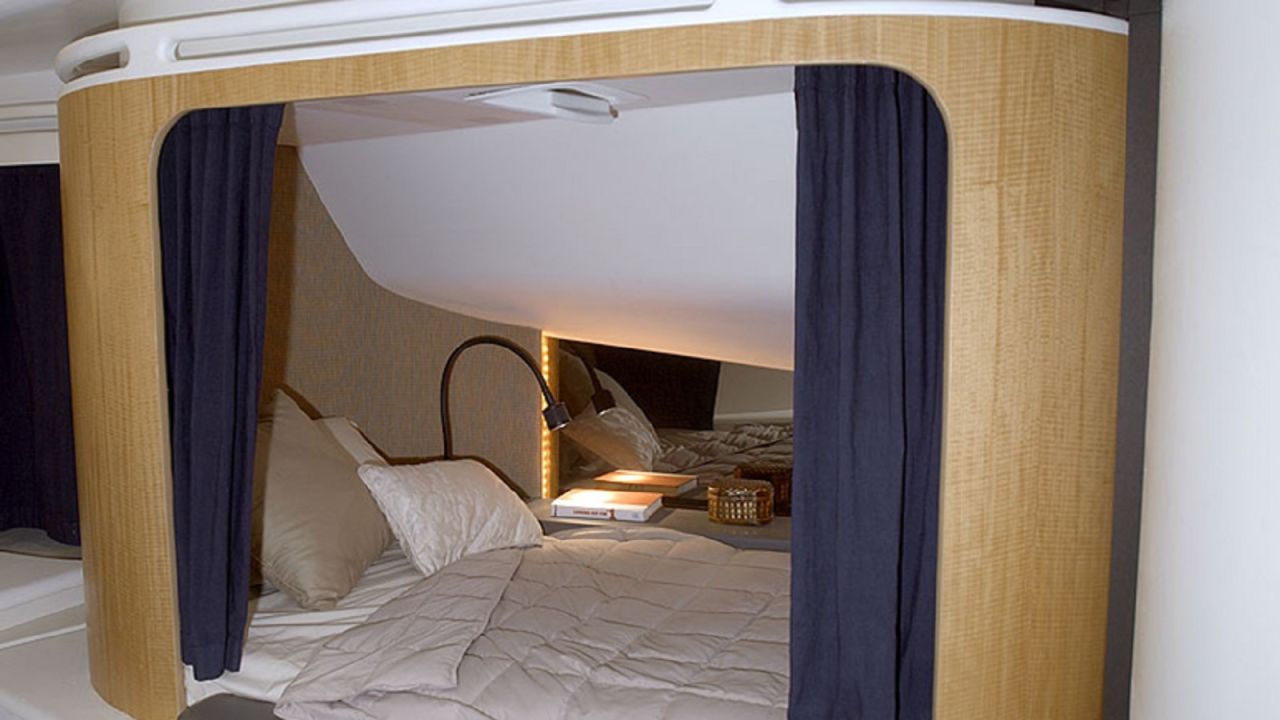 <strong>Roof beds: </strong>Sleeping cabins were designed for the upper deck of the Boeing 747-8I, but there was no interest from airlines.
