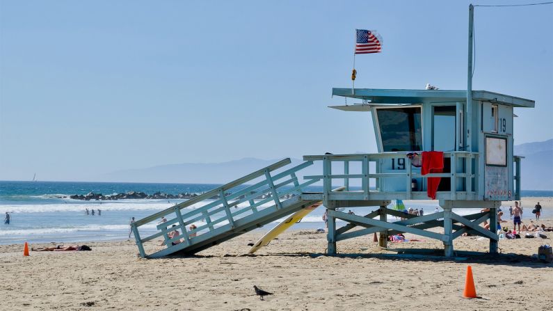 The best chance of getting solo beach time is getting there early in them morning before the crowds swell.