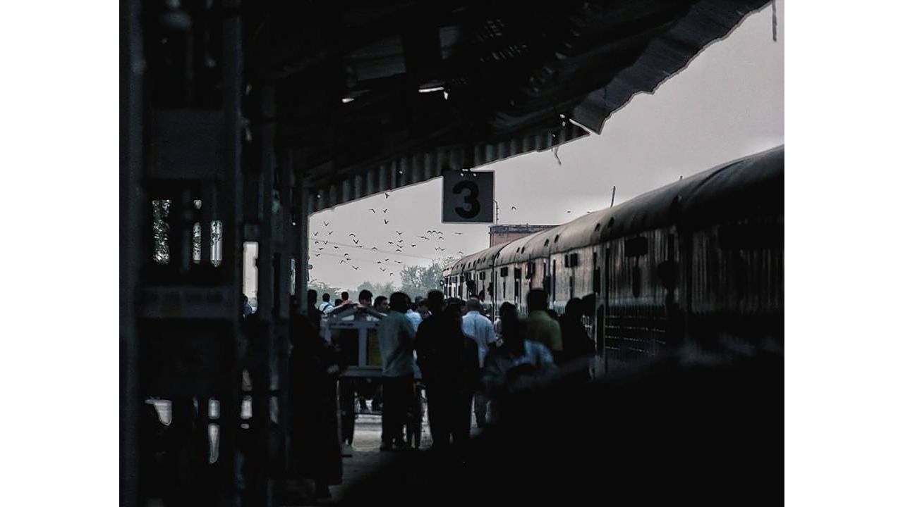Babar says the view of the Window Seat Project is like an "exhibition." Pictured here: Luni Junction, Rajasthan, India.