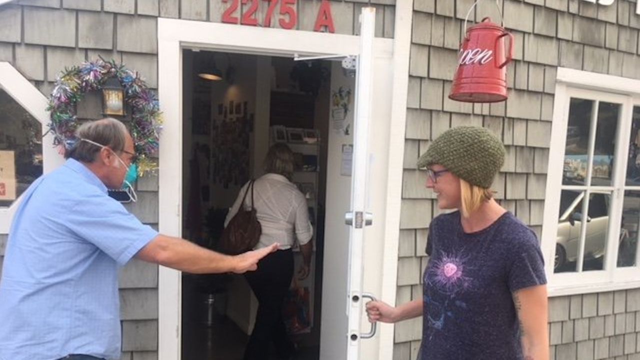 A coffee shop in Summerland in Santa Barbara County offers free coffee to evacuees and firefighters.