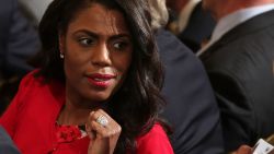 WASHINGTON, DC - OCTOBER 12:  Director of Communications for the White House Public Liaison Office Omarosa Manigault 
attends a nomination announcement at the East Room of the White House October 12, 2017 in Washington, DC. President Donald Trump has nominated Nielsen to be the next homeland security secretary, the position that has left vacant by Chief of Staff John Kelly.  (Photo by Alex Wong/Getty Images)