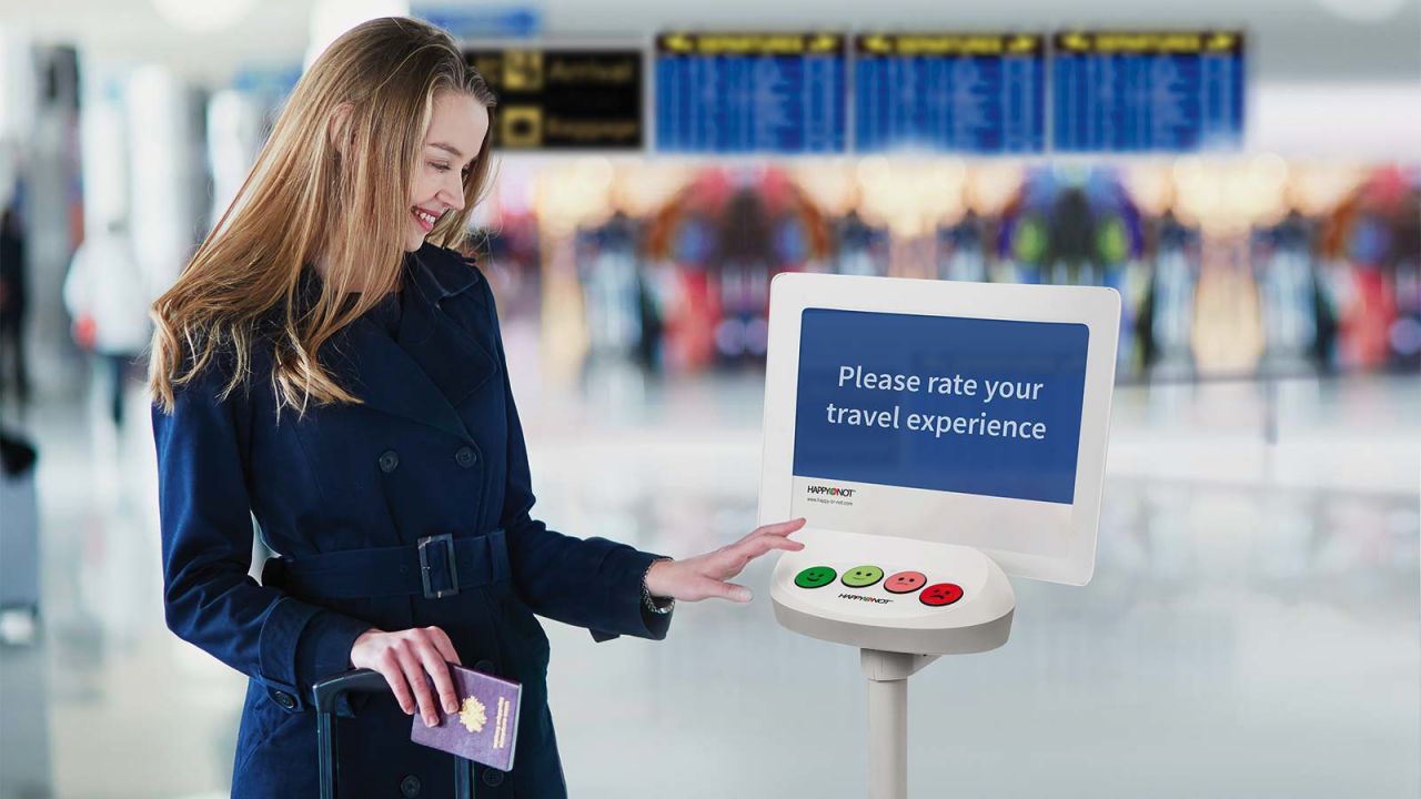 <strong>How happy are airport travelers?: </strong>HappyOrNot, the Finnish company behind the customer feedback terminals that have been popping up in airports across the world, has exclusively revealed to CNN Travel its happiest airports and the best and worst times to fly. Click through the gallery to discover which brings on the most smiles.