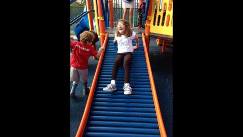 Accessible playgrounds make playtime a little easier for Avery.