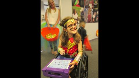 Avery attended an Easter Seals Greater Houston event dressed as Wonder Woman. Easter Seals is a nonprofit that provides services for children and adults with autism, special needs, and developmental and physical disabilities. 