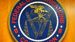 This May 15, 2014 photo shows the seal for the Federal Communications Commission (FCC) in Washington, DC. AFP PHOTO / Karen BLEIER        (Photo credit should read KAREN BLEIER/AFP/Getty Images)