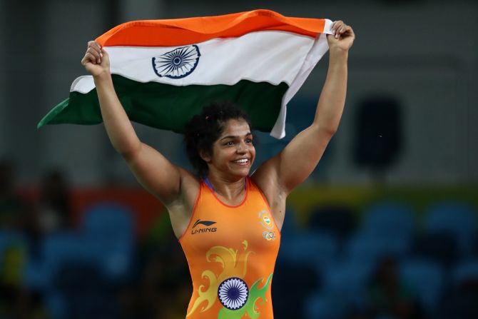 The first woman from India to win a medal in Olympic wrestling, Malik took bronze in the -58kg freestyle in Rio, building on the silver she won at the 2014 Glasgow Commonwealth Games<strong>. </strong><a href="index.php?page=&url=https%3A%2F%2Fwww.facebook.com%2Fcnnsport%2F" target="_blank" target="_blank"><strong>Who are you looking forward to seeing at the Commonwealth Games?</strong> <em>Have your say on CNN Sport's Facebook page</em></a>