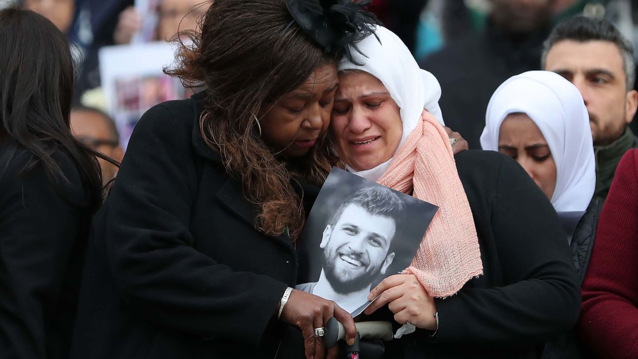 Mourners leave St. Paul's Cathedral in London following the service Thursday.