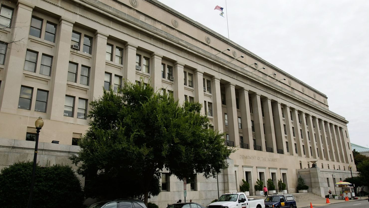 An exterior view of the U.S. Department of The Interior is seen September 11, 2008 in Washington, DC.