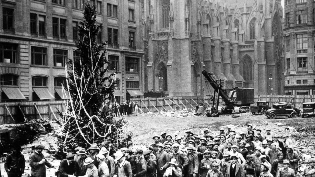 The first Christmas tree was purchased and decorated by construction workers in 1931. 
