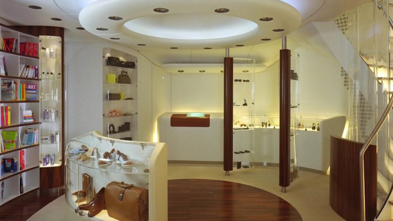 <strong>A380 duty-free shop:</strong> The huge space within the Airbus A380 has allowed airlines to experiment with onboard bars and showers, but proposals for a duty-free shop were greeted with disdain.