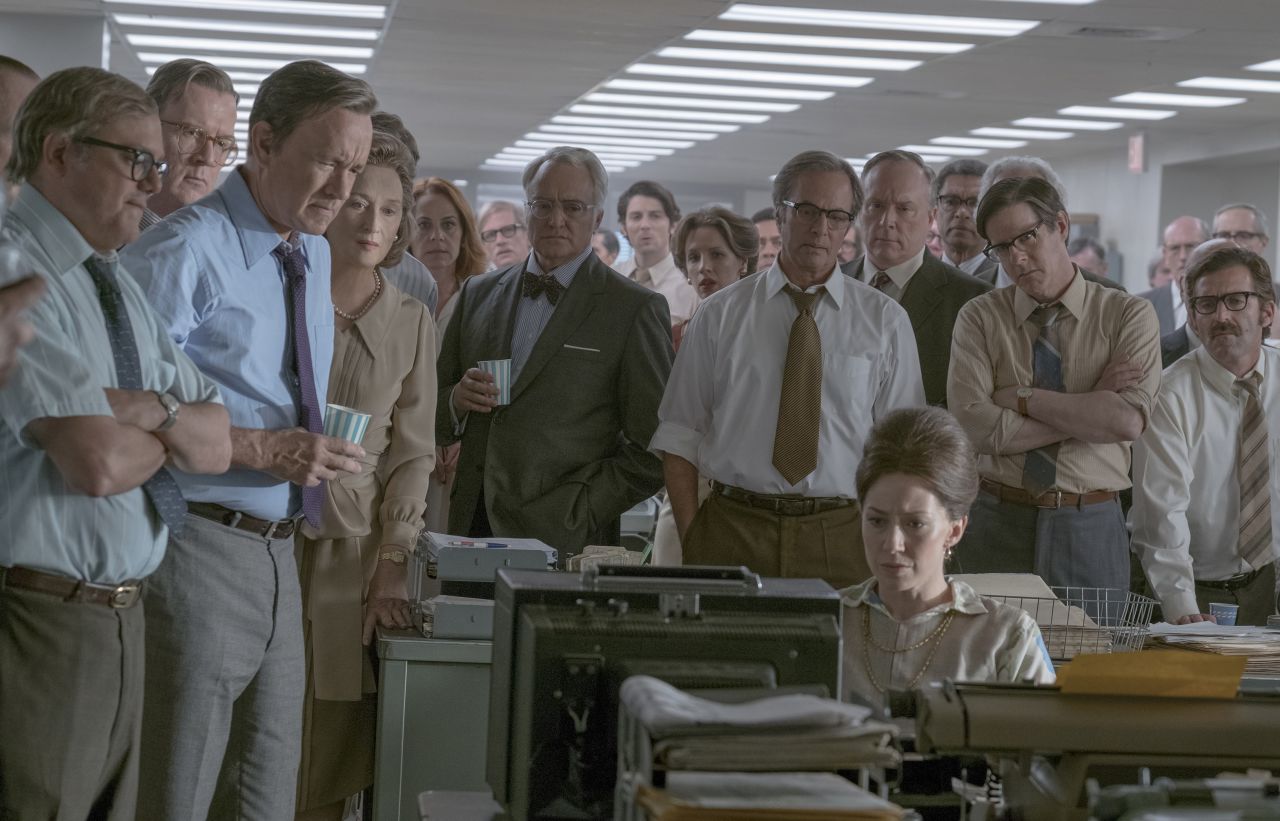 Steven Spielberg's retelling of the Washington Post's decision to publish the Pentagon Papers received two nominations, including Meryl Streep for best leading actress. Streep breaks her own record for most Oscar nominations with 21.