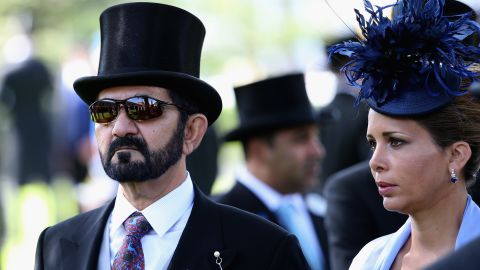 Sheikh Mohammed bin Rashid Al Maktoum and Princess Haya bint Al Husseinare pictured at Ascot in 2014.