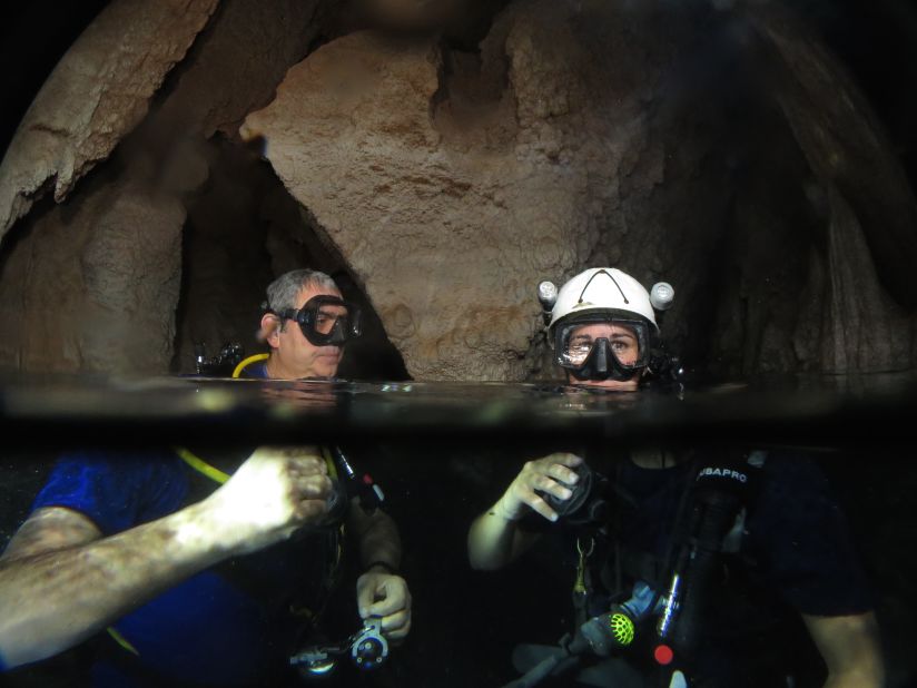 <strong>Cave diving, Tuscany: </strong>The luxury <a href="http://www.grottagiustispa.com/en/spa-hotel-tuscany/1-0.html" target="_blank" target="_blank">Grotta Giusti</a>  Tuscan villa stands over an underground thermal lake, where guests can try cave diving. 