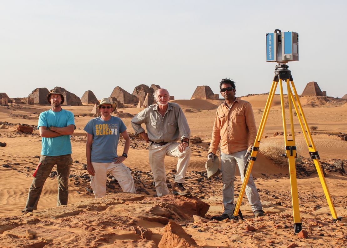 The Zamani Project team in Meroë, Sudan