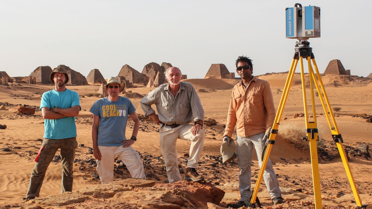 The Zamani Project team in Meroë, Sudan