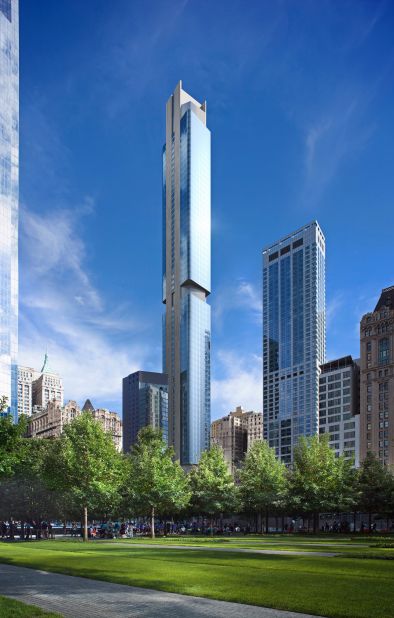 <a href="https://www.125greenwich.com/" target="_blank" target="_blank">125 Greenwich Street</a> in the Financial District, estimated to be complete in 2019, will have a height of 912 feet (278 meters) with a slenderness ratio of 1:14. In October 2017, the 273 luxury units hit the market, with the smallest -- a 418-square-foot (39-square-meter) studio -- priced at $1.275 million.