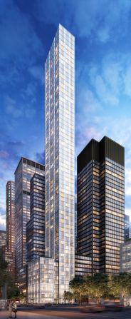 The next skyscraper in Midtown? <a href="index.php?page=&url=https%3A%2F%2F100e53.com%2F" target="_blank" target="_blank">100 East 53rd Street</a>, designed by Norman Foster, will boast a slenderness ratio of 1:16. Celebrity chef Joël Robuchon will open up shop across the first two floors of the 63-storey building.