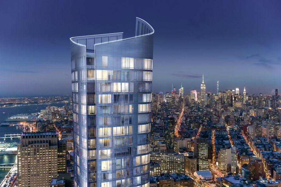 At <a href="https://111murray.com/" target="_blank" target="_blank">111 Murray </a>-- which has a slenderness ratio of 1:9 -- there are 157 opulent units. The tower is 792 feet (241.4 meters) tall.