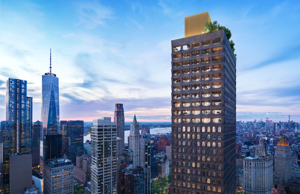 Located in the Financial District and designed by architect David Adjaye, <a href="http://www.130william.com/" target="_blank" target="_blank">130 William</a> will boast 244 luxury homes over 66 floors, with a slenderness ratio of 1:9. The design pays homage to the historic street it's on -- no floor-to-ceiling glass to be found here.