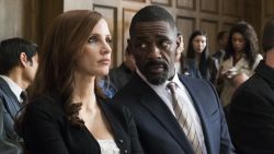 Jessica Chastain and Idris Elba in 'Molly's Game.'
