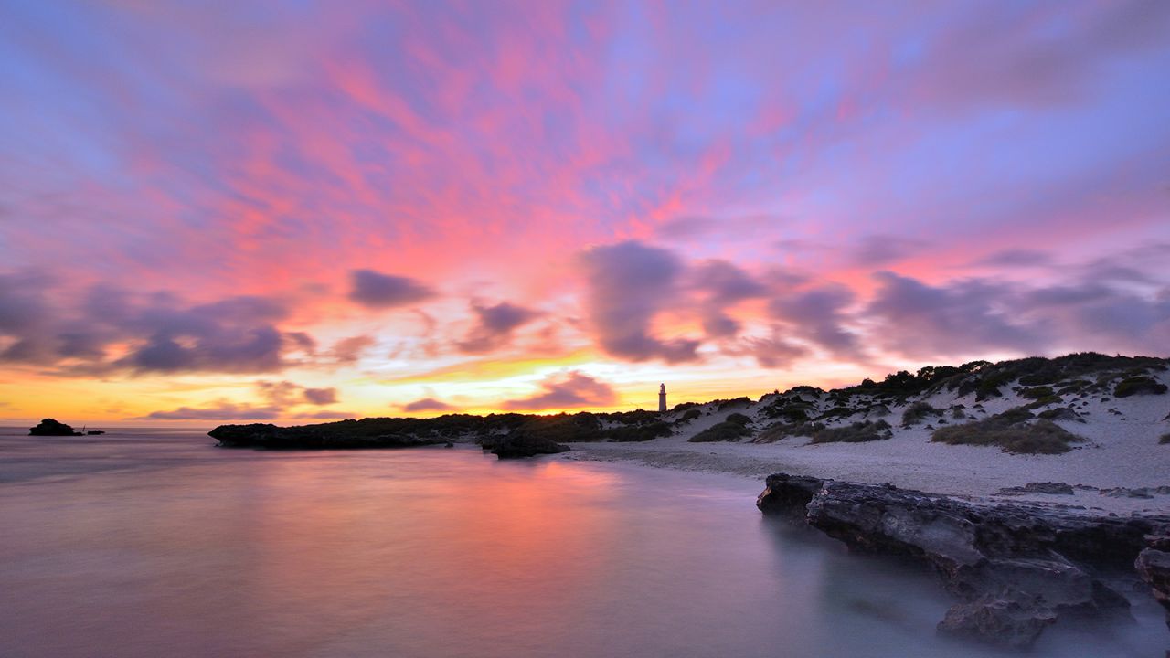 <strong>Wadjemup Lighthouse:</strong> Built in 1849, Rotto's 20-meter-tall lighthouse was the first stone lighthouse in Western Australia.