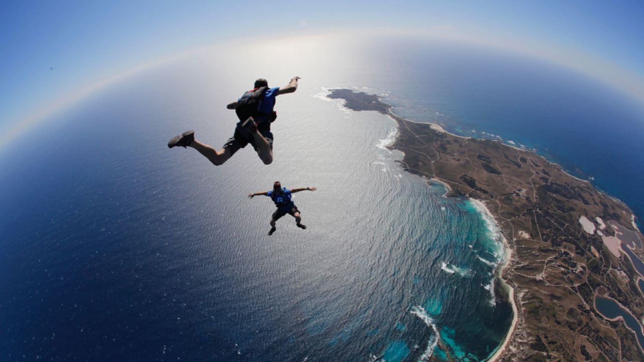 <strong>Rottnest Skydive:</strong> Rottnest is the only skydive site in Western Australia. Visitors can also tour the island from above with a 20-minute scenic flight.