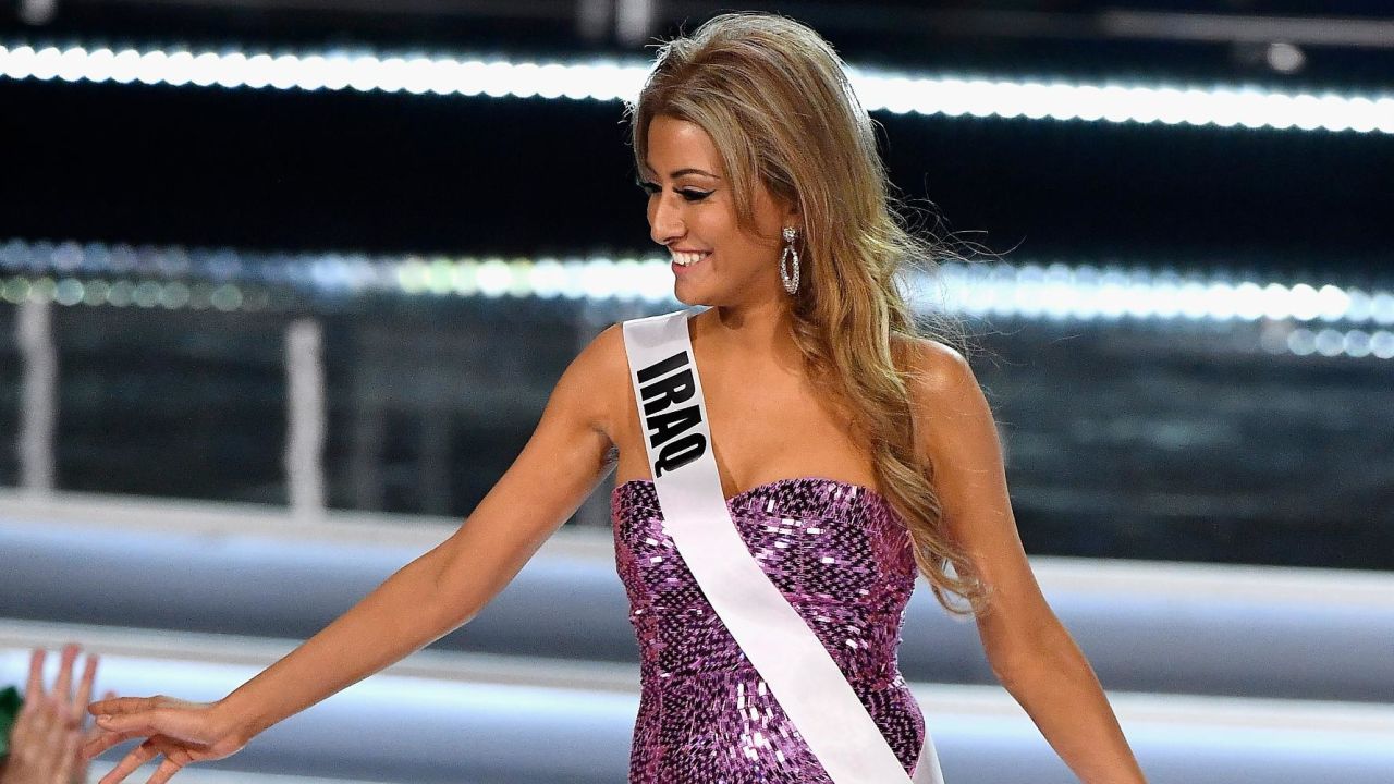 Sarah Idan represents Iraq in the 2017 Miss Universe Pageant at The Axis at Planet Hollywood Resort & Casino on November 26, 2017 in Las Vegas, Nevada.