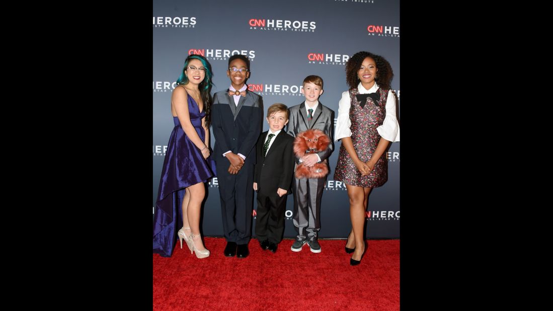 All five 'Young Wonders' were honored during the live, global telecast of <em>CNN Heroes: An All-Star Tribute.</em>