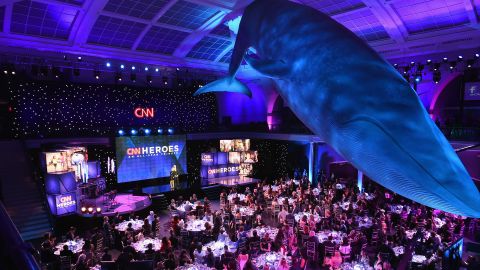 A view of the audience during the 2017 "CNN Heroes All-Star Tribute" at the American Museum of Natural History in New York.