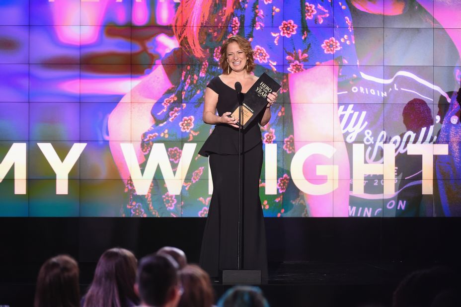 Amy Wright operates a coffee shop that employs dozens of people with disabilities. She won the 2017 CNN Hero of the Year award for her work and will receive $100,000 to grow her cause. Click through the gallery to see inspiring moments from this year's awards show: