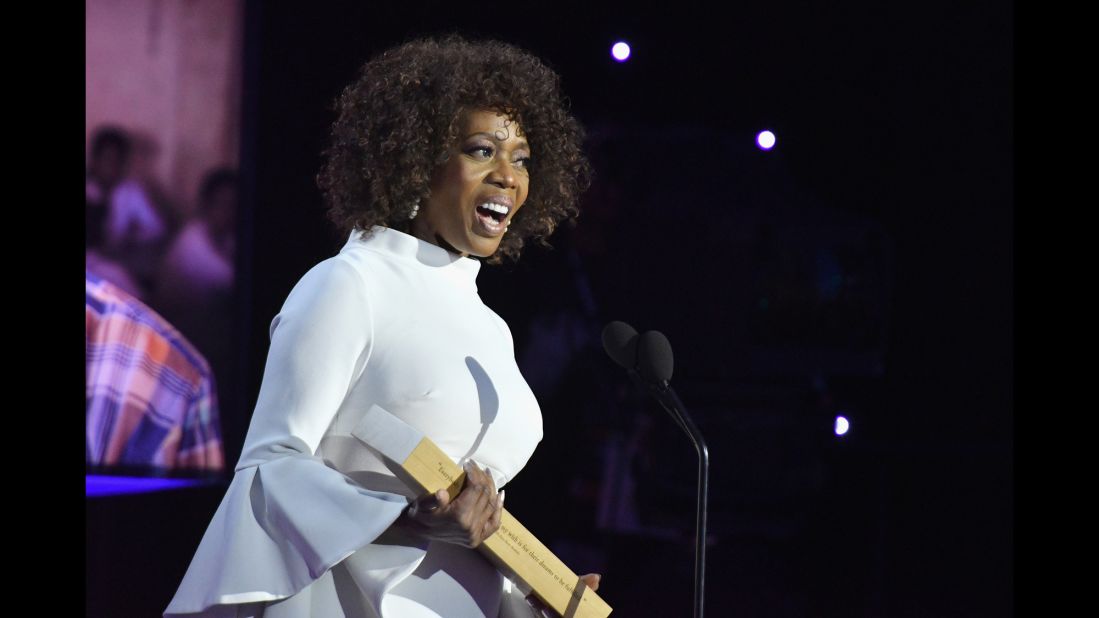 Actress Alfre Woodard speaks onstage.