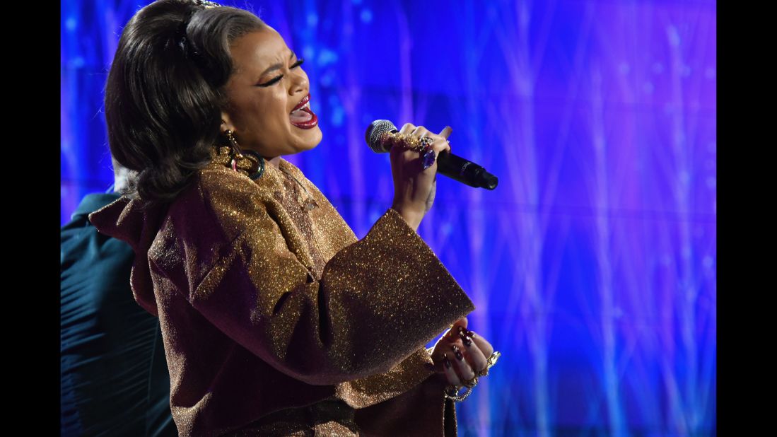 Andra Day performs onstage.