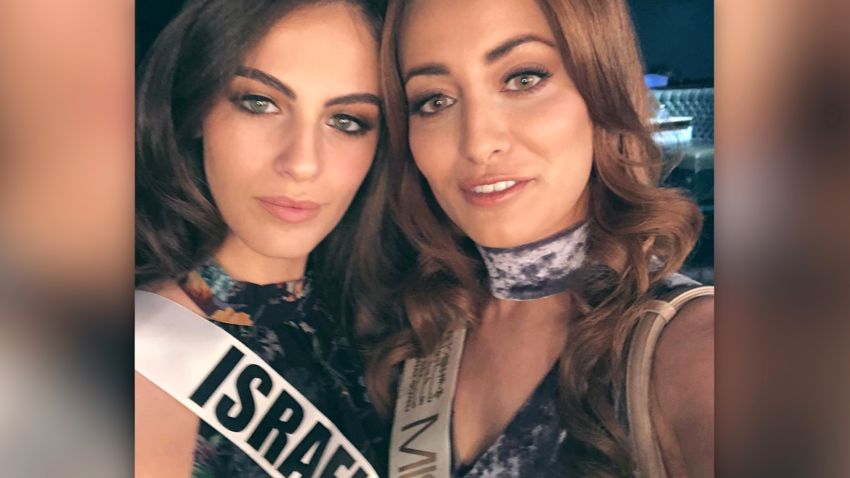 Miss Iraq Sarah Idan Miss Israel Selfie