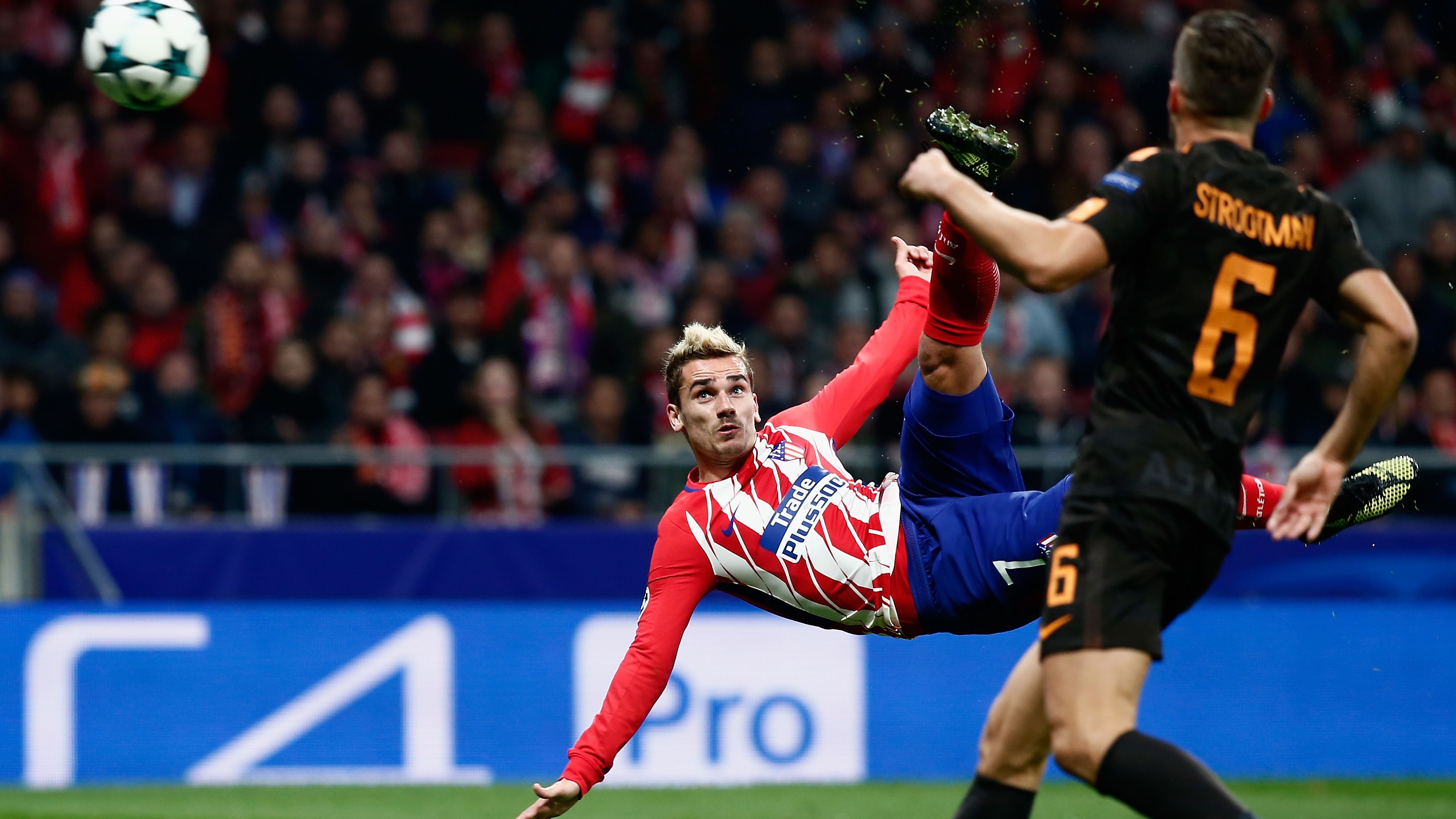 Griezmann has cored five goals for Atletico Madrid this season 